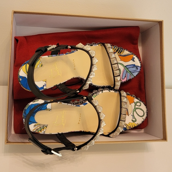 Christian Louboutin Platform Wedges Pira Ryas 110 Size 42 - Picture 5 of 6